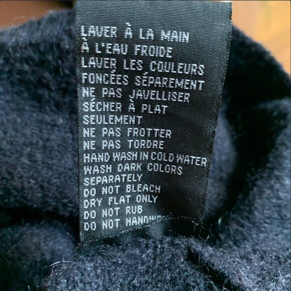 JACOB - Black sweater - Wool Blend Knit - Boat neckline - Small - Picture 9 of 9